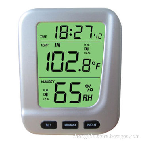 Wireless digital small LCD thermometer table clock, freezer, thermometer